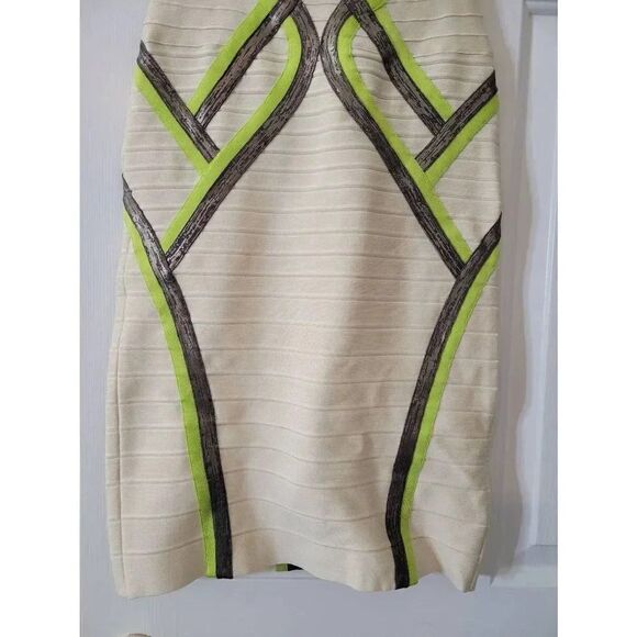 Herve Leger "Anais"  Strapless Bandage Bodycon Dress M NWT $1590 - Picture 4 of 8